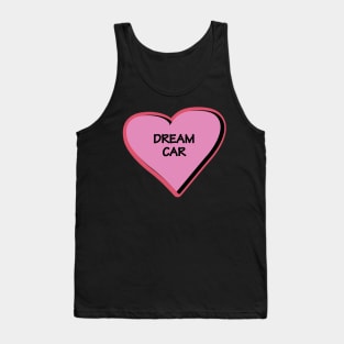 Dream car vision bord heart in pink Tank Top